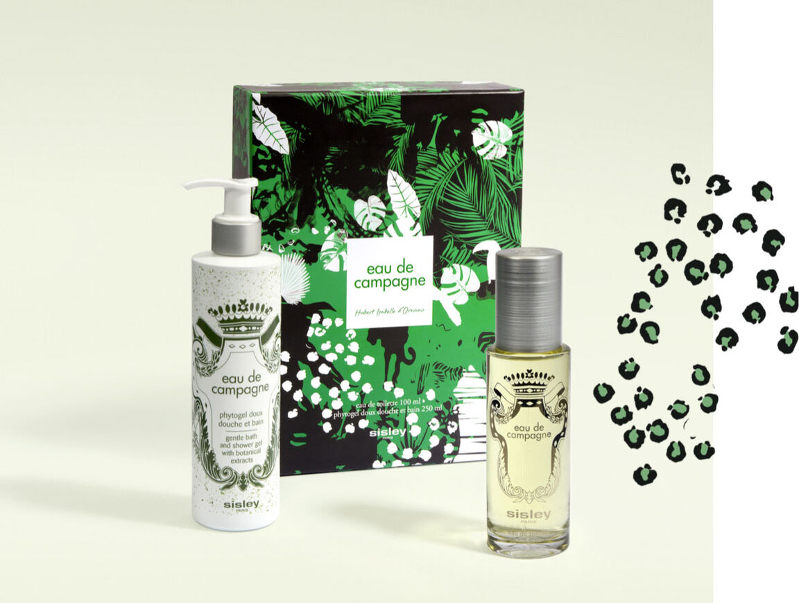 Il coffret Eau de Campagne Natale 2020 è decorato con un'illustrazione inedita dell'artista Edyta Klaper