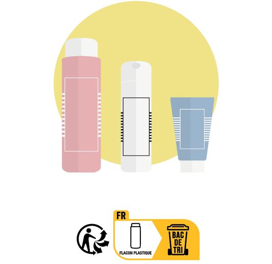 Bac de tri - Flacons en plastique