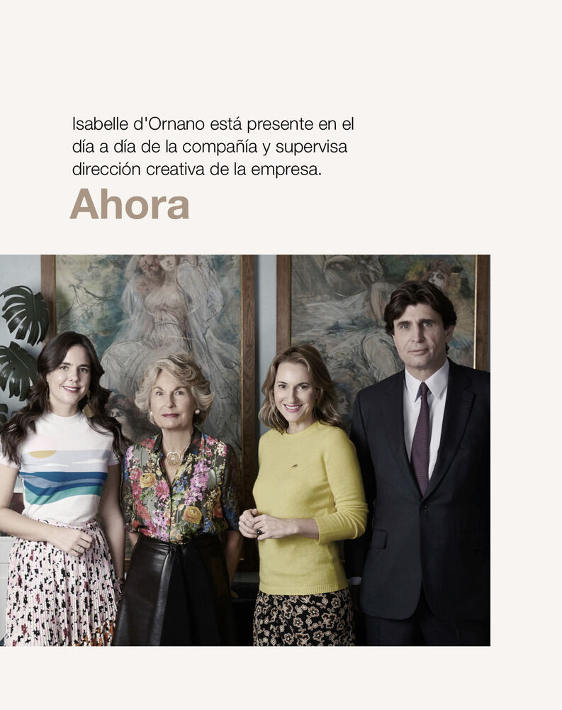 Isabelle d'Ornano está presente en el día a día de la compañía y supervisa dirección creativa de la empresa.