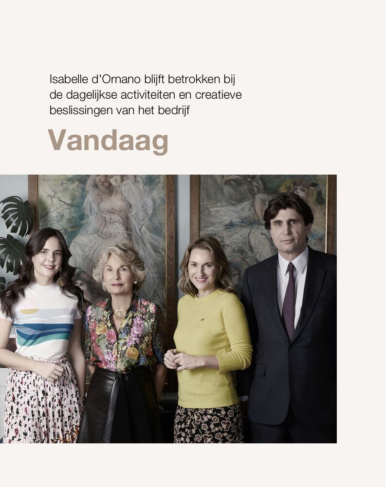 Isabelle d'Ornano is nog steeds actief binnen het bedrijf.