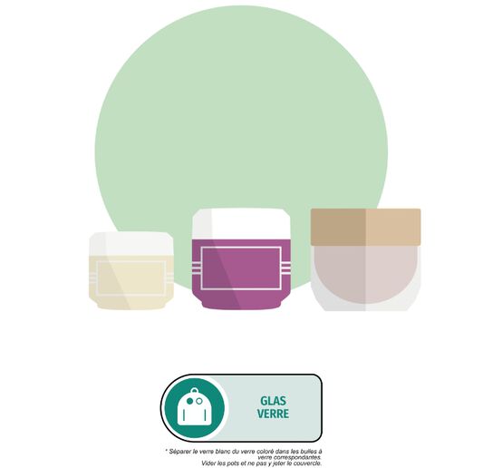 Bac de tri verre - Pots en verre
