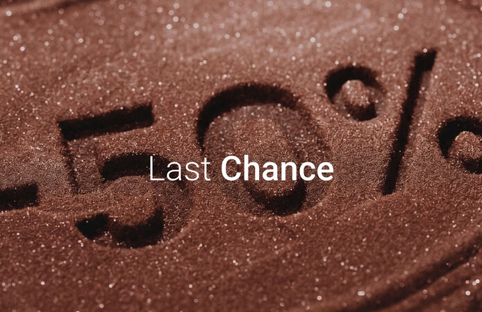 Last Chance 50% Off