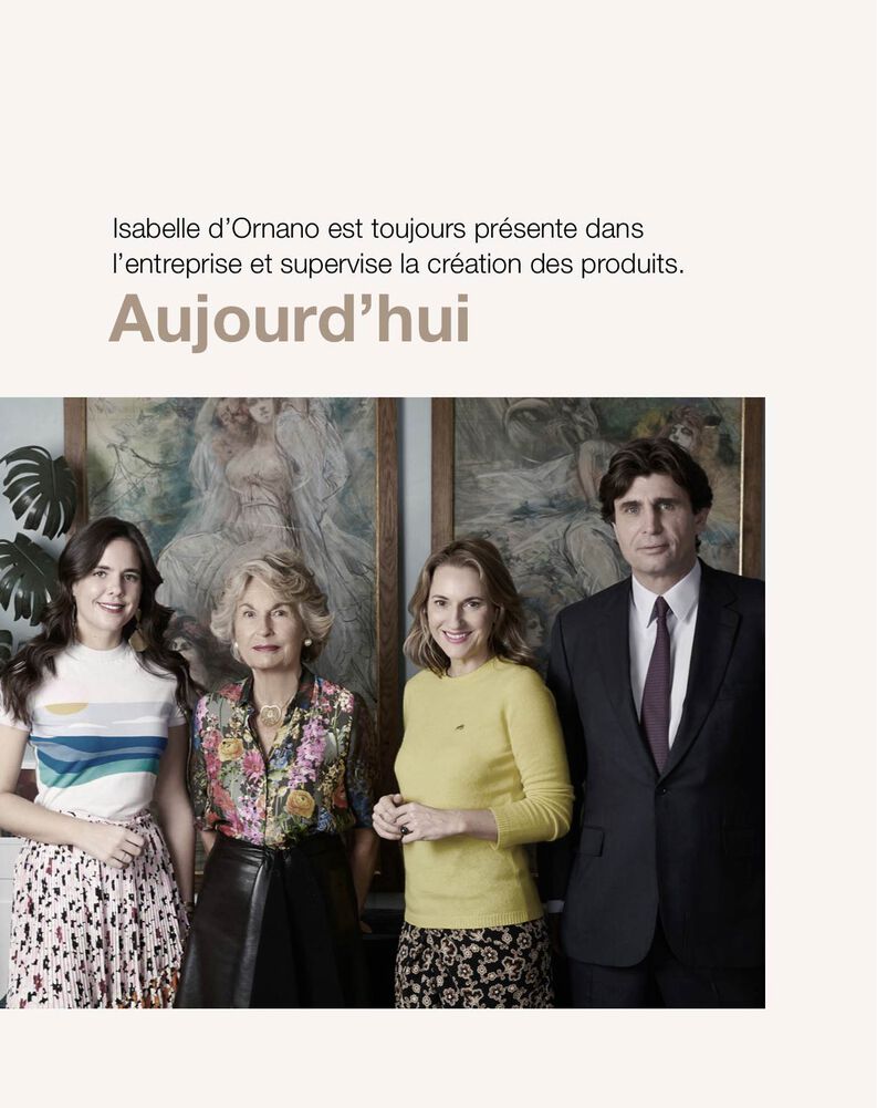 Aujourd’hui, Isabelle d’Ornano est toujours présente dans l’entreprise et supervise la création des produits.
