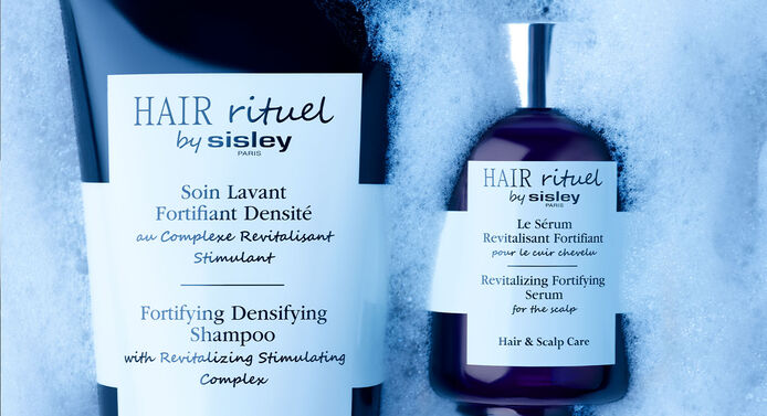 A powerful shampoo and serum duo that energizes and stimulates the scalp. Regain your hair density and slow down hair loss to reveal hair that’s radiant and revitalized.