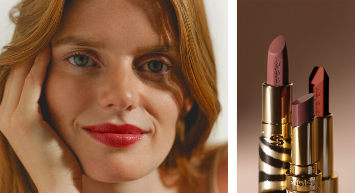 Modella con proposta rossetti sisley