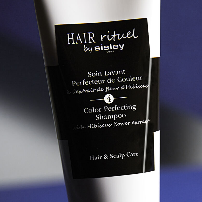 Color Perfecting Shampoo with Hibiscus flower extract - close-up