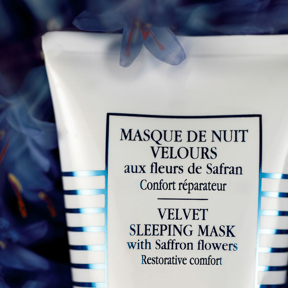 Masque de Nuit Velours aux fleurs de Safran - Gros-plan