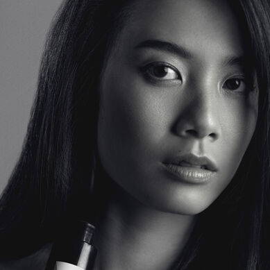 The look with XXL volume - close-up