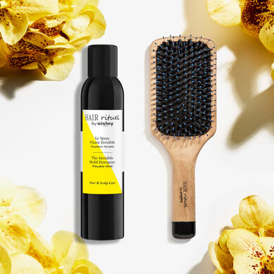 Duo primé Le Spray Fixant Invisible et La Brosse Brillance - Visuel principal