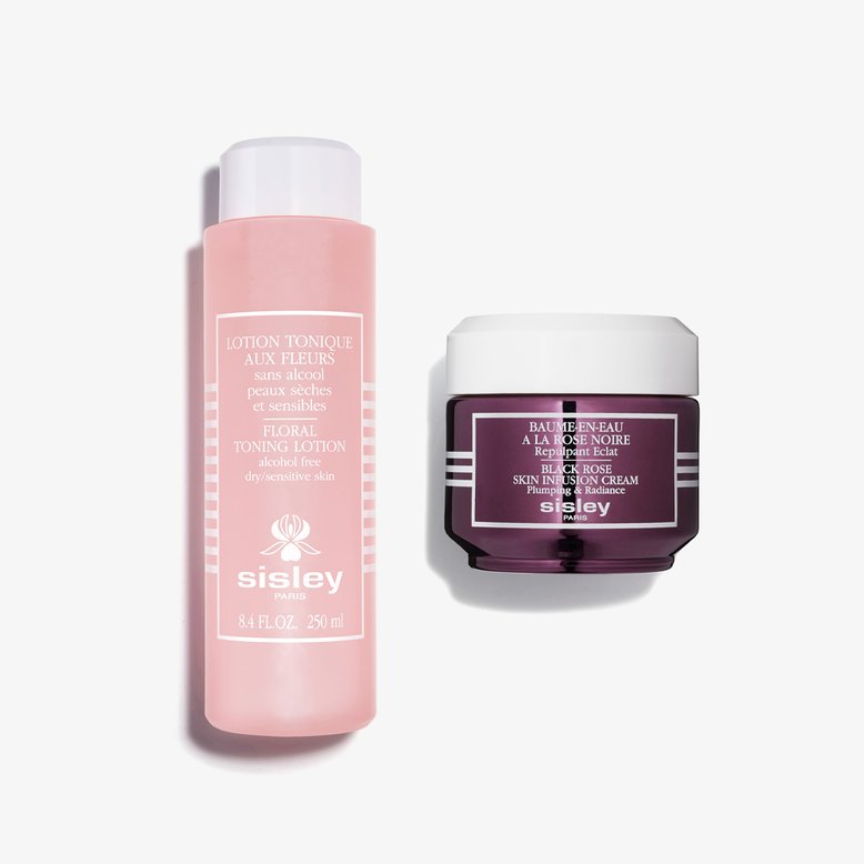 Duo de Baume-en-Eau à la Rose Noire et Lotion Tonique aux Fleurs