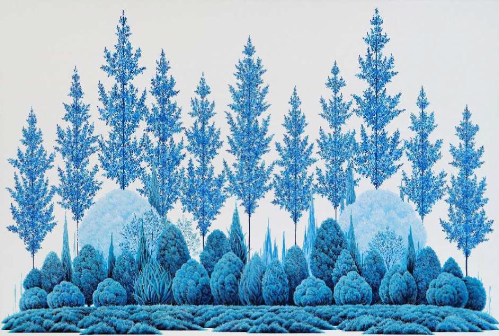 Oeuvre de l'artiste Jung Hai-Yun. Exposition au trois cinq Friendland de mai à juillet 2023