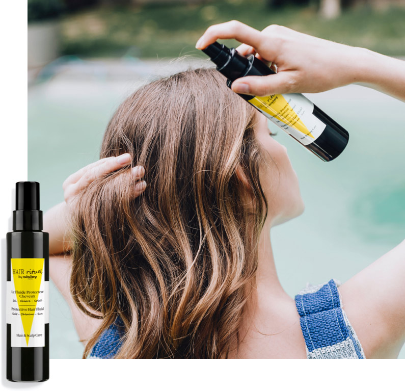 Your hair can also be damaged by UV light too.
