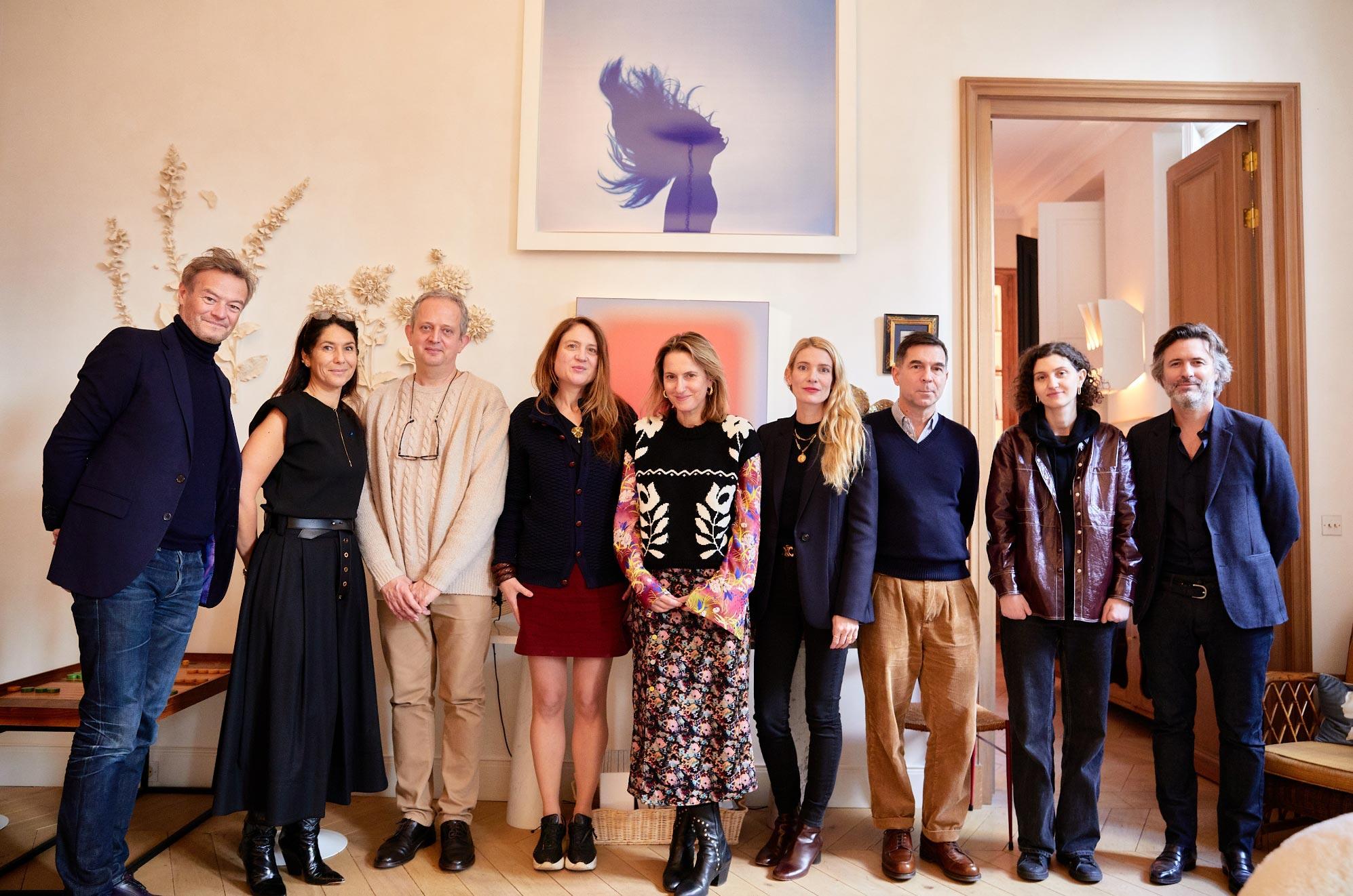Les membres du jury du prix Sisley Beaux Arts de Paris pour la jeune création